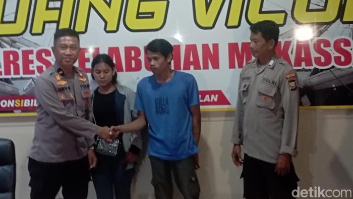 Polsek Pelabuhan Soetta Makassar memediasi kasus cekcok antara polisi dengan pedagang asongan.