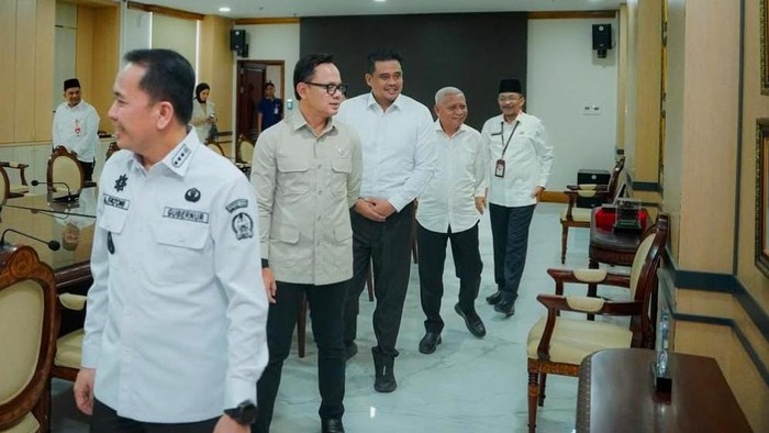 Bobby-Surya kunjungi kantor Gubernur Sumut. (Instagram Bobby Nasution)