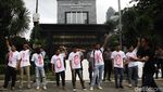 Demo Penuntasan Kasus Hukum di Polda Metro Jaya