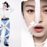 Tak sedikit penggemar yang menduga konsep NewJeans sebagai NJZ tidak jauh dari unsur kelinci. Bermata merah, namun tetap terlihat ‘clean’ dengan busana putih. Foto: dok. Instagram @njz_official