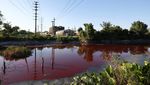 Geger Sungai di Argentina Berubah Merah