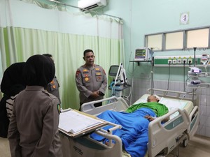 Kondisi Polisi Ditembak Warga saat Tangkap Bandar Narkoba di Deli Serdang