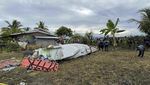 Penampakan Pesawat Kontrak Militer AS yang Jatuh di Filipina