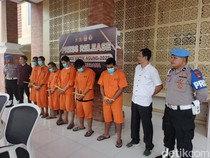 Enam Pengedar Sabu Dibekuk di Jembrana, 36 Plastik Klip Isi Narkoba Disita