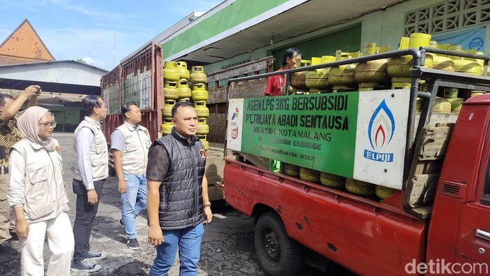Polisi Kota Malang Sidak Agen LPG 3 Kg