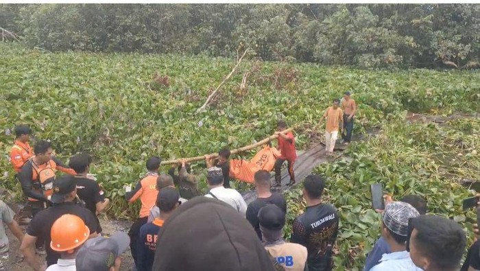 Pria hilang diterkam buaya di Morowali Utara ditemukan tewas.