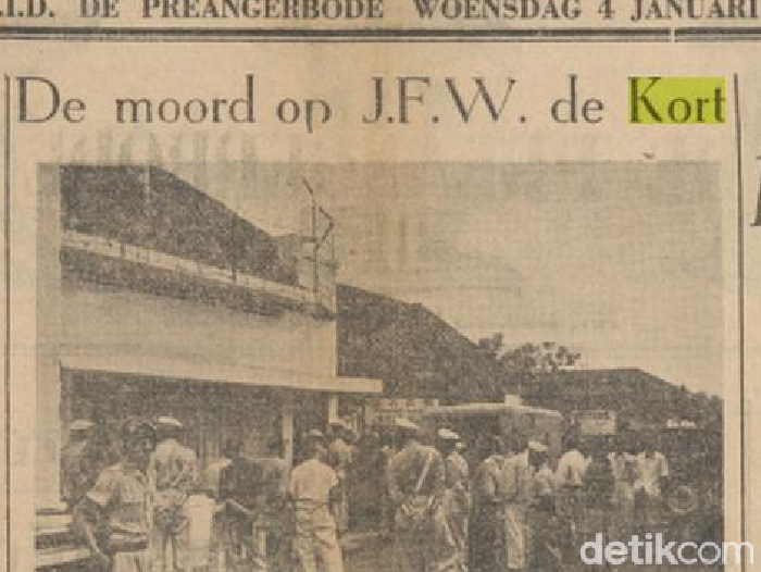 Tangkapan layar koran Hindia Belanda: de Preangerbode