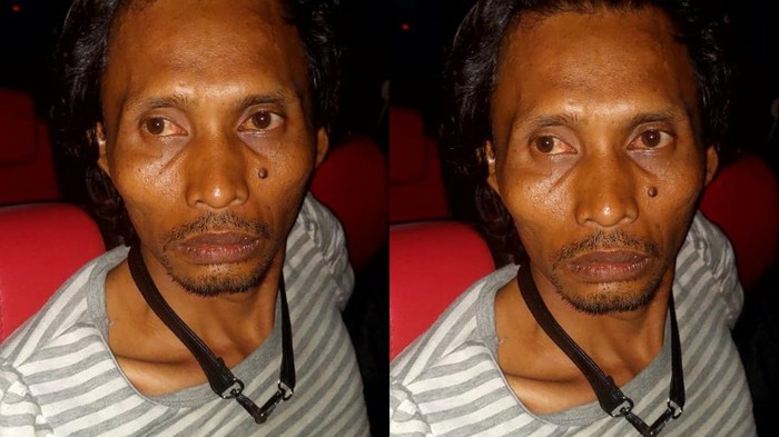 Tampang Nopri (43), pelaku penembakan anggota polisi di Deli Serdang. (Foto: Istimewa)