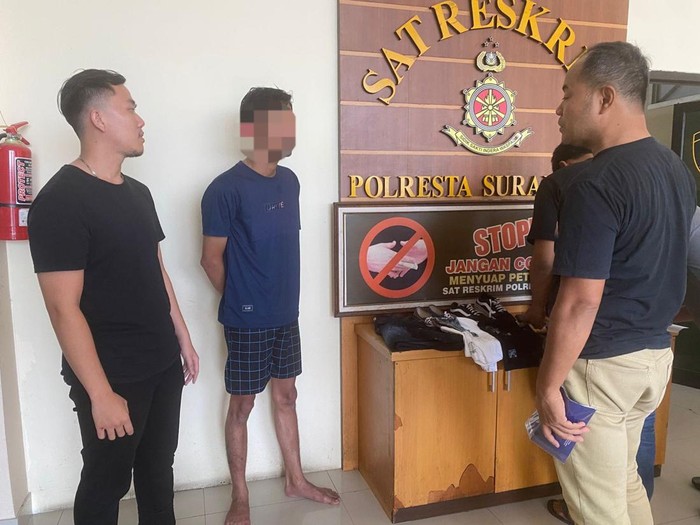 Tersangka pencurian motor ditangkap Satreskrim Polresta Solo, Jumat (7/2/2025).