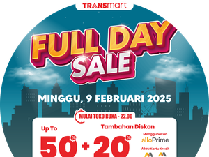 Serbu Transmart Full Day Sale Hari Ini! Diskon Melimpah Ruah 50% + 20%