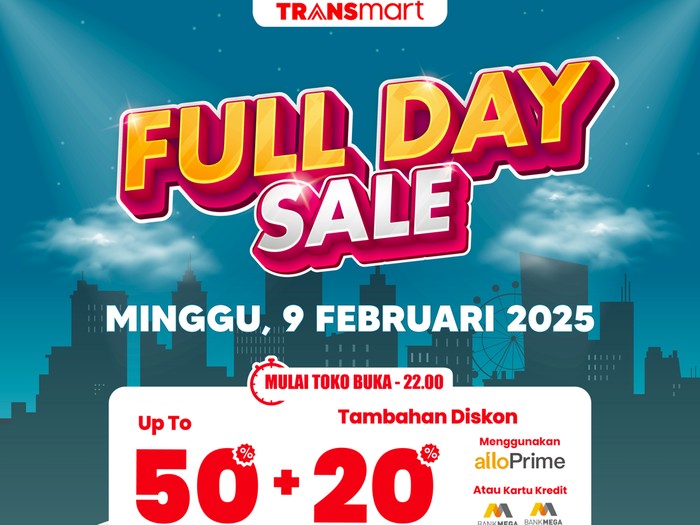 Transmart Full Day Sale Minggu 9 Februari 2025