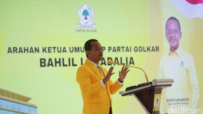 Kelakar Bahlil soal Gas Saat Mik Berdengung di Rakernas Golkar