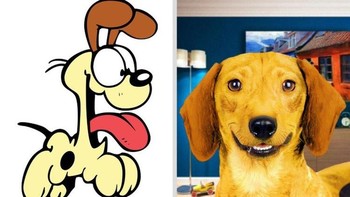 Odie, karakter anjing di film Garfield. Foto: Brightside