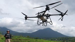 Kini Petani Bali Pakai Drone untuk Semprotkan Pupuk