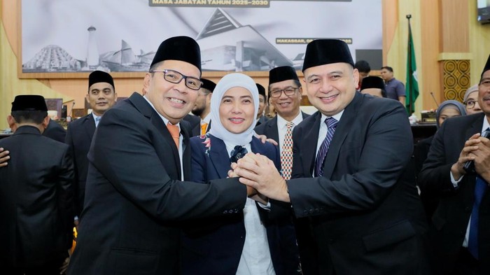 Danny Pomanto, Aliyah Mustika Ilham, Munafri Arifuddin.