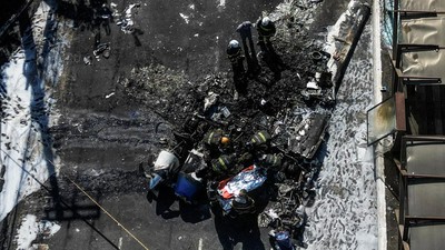 Begini Kondisi Pesawat yang Jatuh dan Tabrak Bus di Sao Paulo