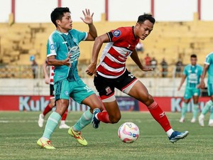 Hasil Liga 1: Madura United Vs PSBS Biak Tuntas 0-0
