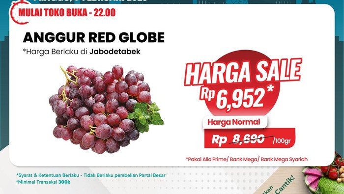 Serbu Buah-buahan Murah Cuma di Transmart Full Day Sale!
