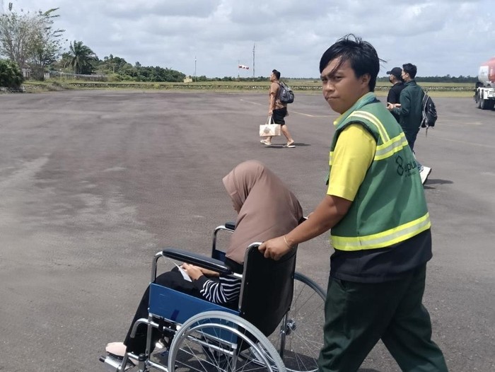 Siswi MTs korban bullying tiba di Bangka Belitung.