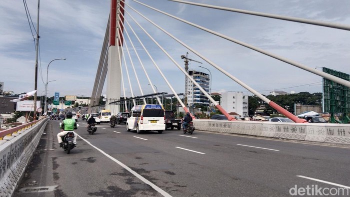 Situasi jalanan di jantung Kota Bandung.