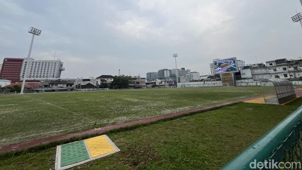 Stadion Kebun Bunga Medan pasca revitalisasi (Kartika Sari/detikcom)