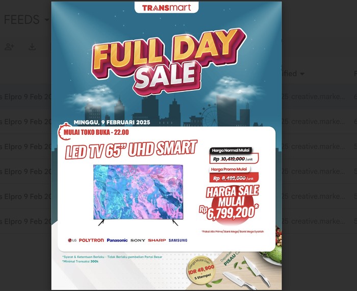 Transmart Full Day Sale