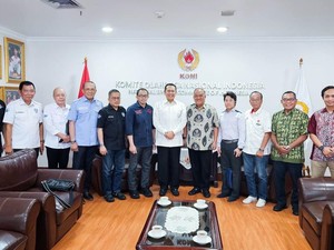 Bertemu Ketum KONI Pusat, Bamsoet Sebut IMI-PB Kodrat Siap Sukseskan PON