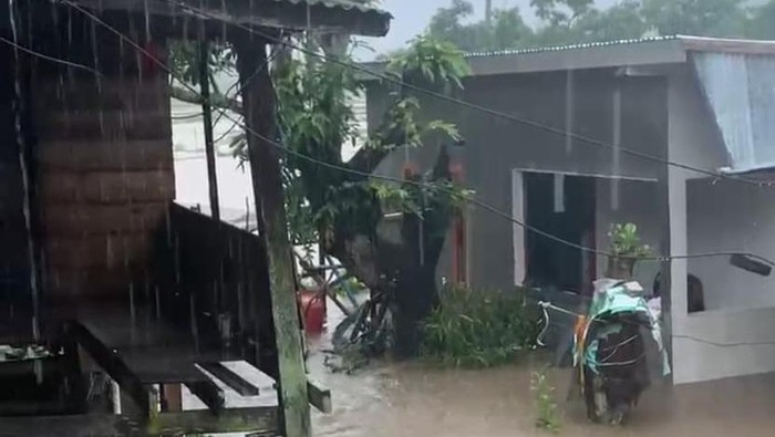 Banjir menerjang Kecamatan Camba, Kabupaten Maros.