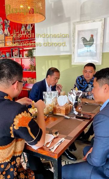 Berkunjung ke Abu Dhabi, Jokowi Mampir ke Restoran Indonesia