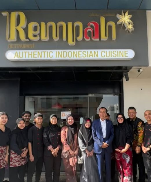 Berkunjung ke Abu Dhabi, Jokowi Mampir ke Restoran Indonesia