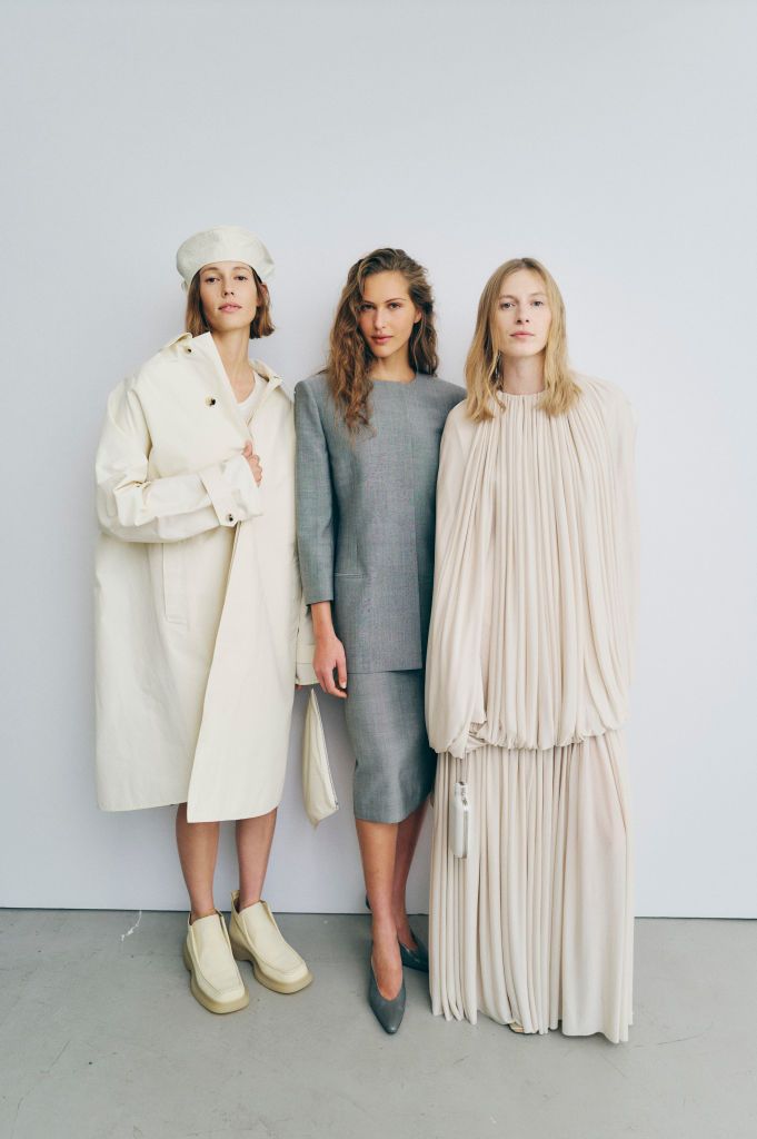 Backstage at the Calvin Klein Collection Fall RTW 2025 fashion show as part of New York Fashion Week held at the Calvin Klein Headquarters on February 07, 2025 in New York, New York. (Photo by Kelly Taub/WWD via Getty Images)