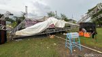 Dampak Angin Kencang di Kota Mojokerto