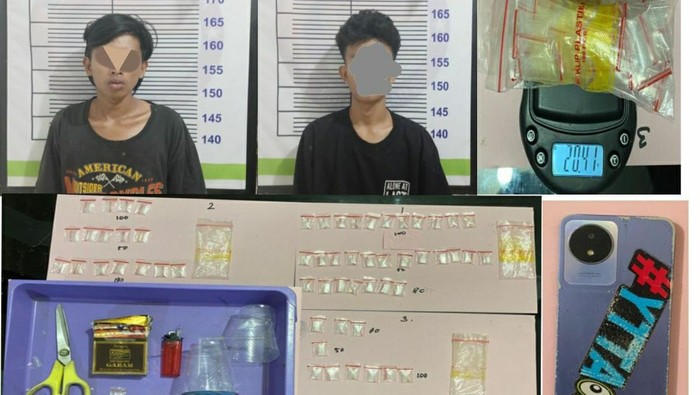 Satresnarkoba Polres Ogan Ilir (OI) menangkap dua pria yakni MH (24) dan MMP (16), pengedar narkotika jenis sabu. Dari tangan mereka, polisi mengamankan 56 paket sabu.