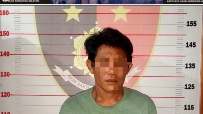 Fauzi Amri (39) ditangkap polisi setelah ancaman perempuan paruh baya di OKU