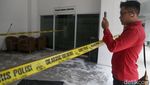 Gedung ATR/BPN Digaris Polisi Usai Kebakaran Semalam