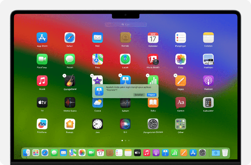Cara uninstall aplikasi di macOS dengan Launchpad