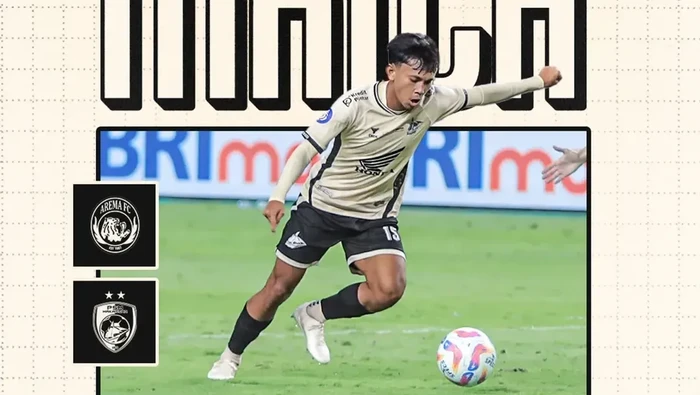 PSM Makassar Vs Arema FC dalam laga Liga 1 2024/2025.