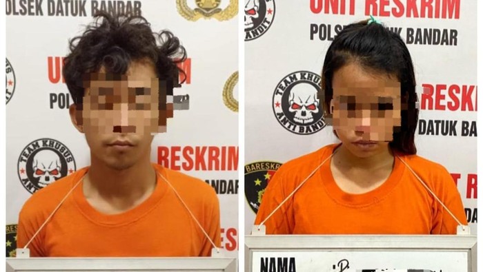 Sepasang kekasih pelaku penggelapan sepeda motor di Kota Tanjungbalai