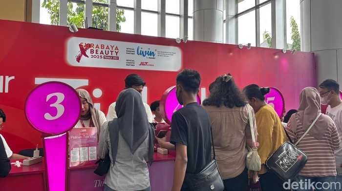 Suasana Surabaya X Beauty 2025 di hari terakhir, Minggu 9 Februari 2025.