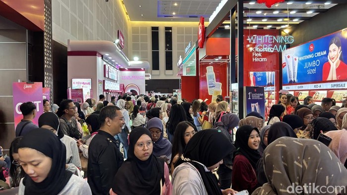 Suasana Surabaya X Beauty 2025 di hari terakhir, Minggu 9 Februari 2025.