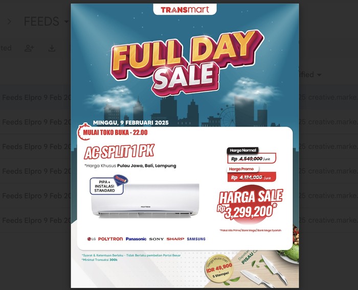 Transmart Full Day Sale