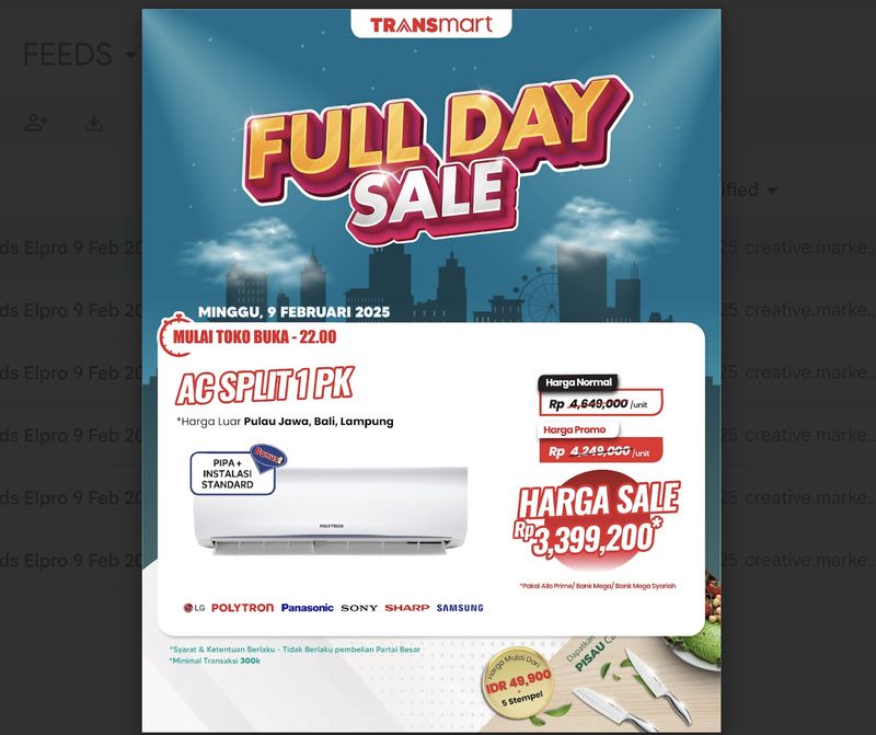 Transmart Full Day Sale