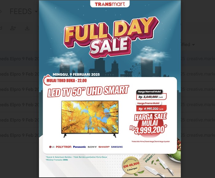 Transmart Full Day Sale