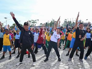 Pecah Rekor MURI, Ini Serunya Senam Anak Indonesia Hebat yang Diikuti 2.500 Siswa