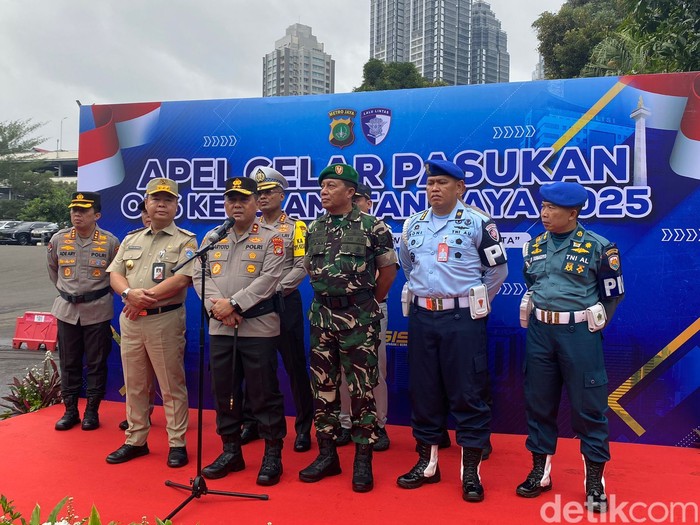 Apel Operasi Keselamatan Jaya 2025. (Wildan Noviansah/detikcom)