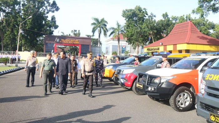 Apel pasukan Operasi Keselamatan Menumbing 2025 di Mapolda Babel.