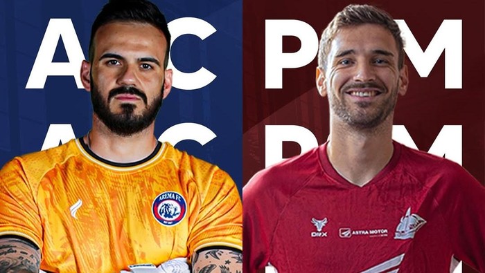 Arema FC Vs PSM Makassar dalam laga Liga 1 2024/2025.