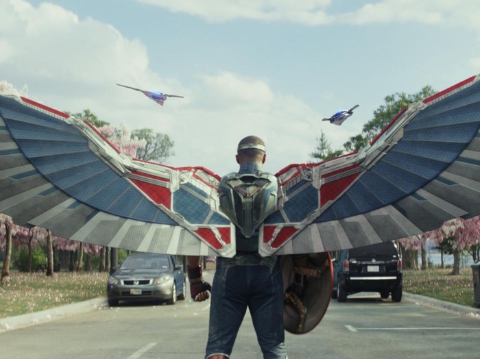 CAPTAIN AMERICA: BRAVE NEW WORLD Captain America/Sam Wilson (Anthony Mackie) in Marvel Studios CAPTAIN AMERICA: BRAVE NEW WORLD. Photo courtesy of Marvel Studios. © 2024 MARVEL.
