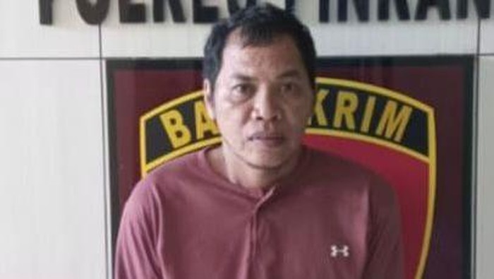 EF (40) alias Ferdi, pelaku pembobolan SPBU Massila di Pinrang.