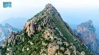 Situs yang berada di ketinggian lebih dari 2.200 meter ini juga dikenal dengan Puncak Al-Marwa karena batu putih segitiga di bawahnya. Foto: Saudi Press Agency